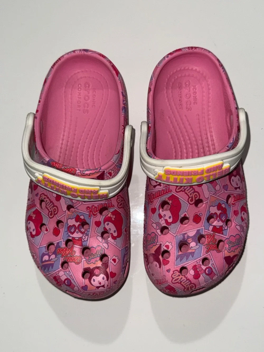 Crocs Hello Kitty and Friends Classic Pink Clogs CROCS Youth Girl Size C 13